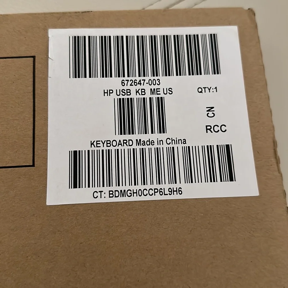 HP Lite-On Wired Black Keyboard
